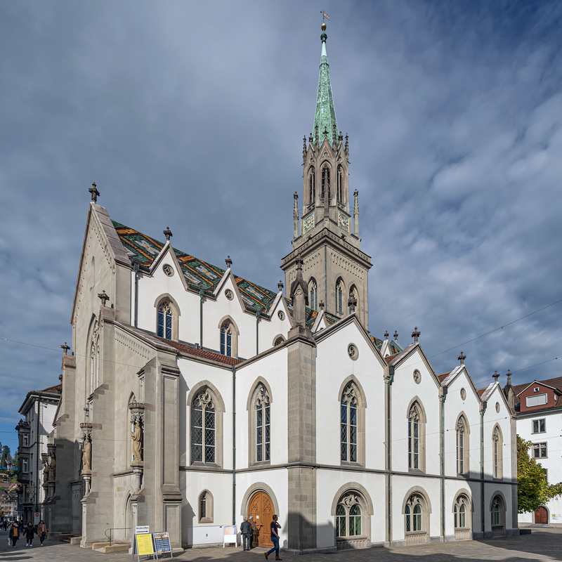 Source caption: "Kirche St. Laurenzen in St. Gallen, Schweiz"