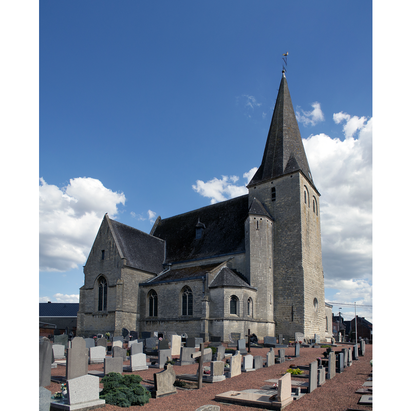 Source caption: "Parochiekerk Sint-Antonius, Meerbeek."