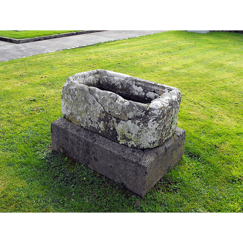 Source caption: "St. Molua's Trough, Ballinla, Co. Laois."