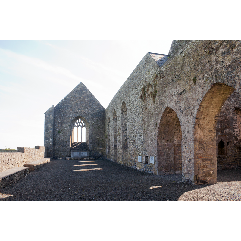 Source caption: "Nave of the Dominican Priory of St. Canice in Aghaboe, looking east."