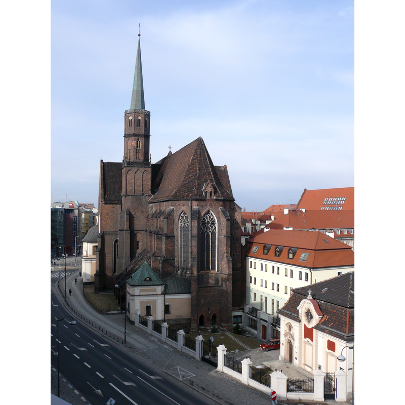 Source caption: "Wrocław Stare Miasto, pl. Dominikański 2 - dawny kościół klasztorny oo. Dominikanów, obecnie Kościół św. Wojciecha (zabytek nr 239/165)"