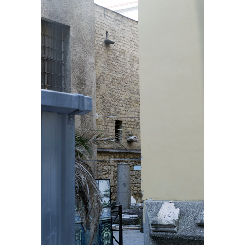 Source caption: "Esterno di Duomo di Napoli. Lato nord. Battistero di San Giovanni in Fonte."