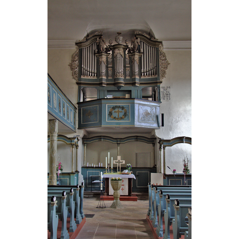 Source caption: "Protestant Church in Altenschlirf, Herbstein, Hesse, Germany"