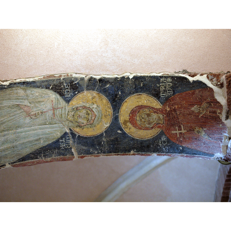 Source caption: "Kotor cathedral Tryphon, byzantine frescoes, 1331"