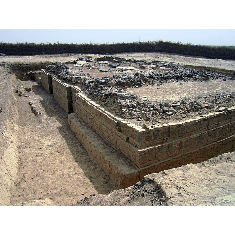 Source caption: "A 5th century Byzantine basilica at Adulis, Eritrea, excavated in 1914 by the Italian archaeologist Roberto Paribeni."