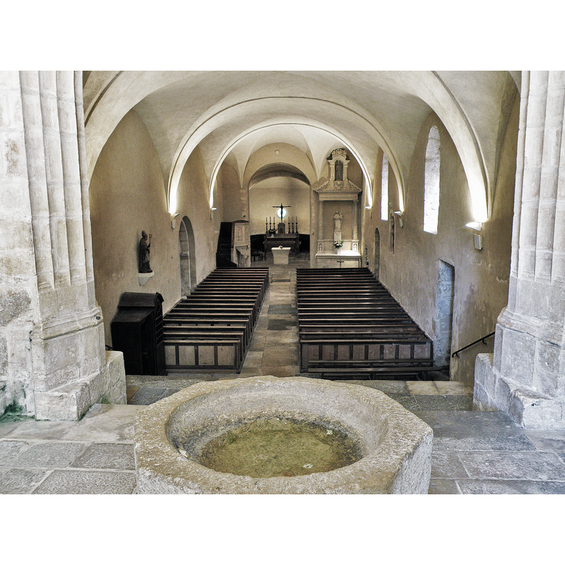 Source caption: "Saint-Romain (Côte-d'Or, Bourgogne, France). Église Saint-Romain, Saint-Romain Haut."