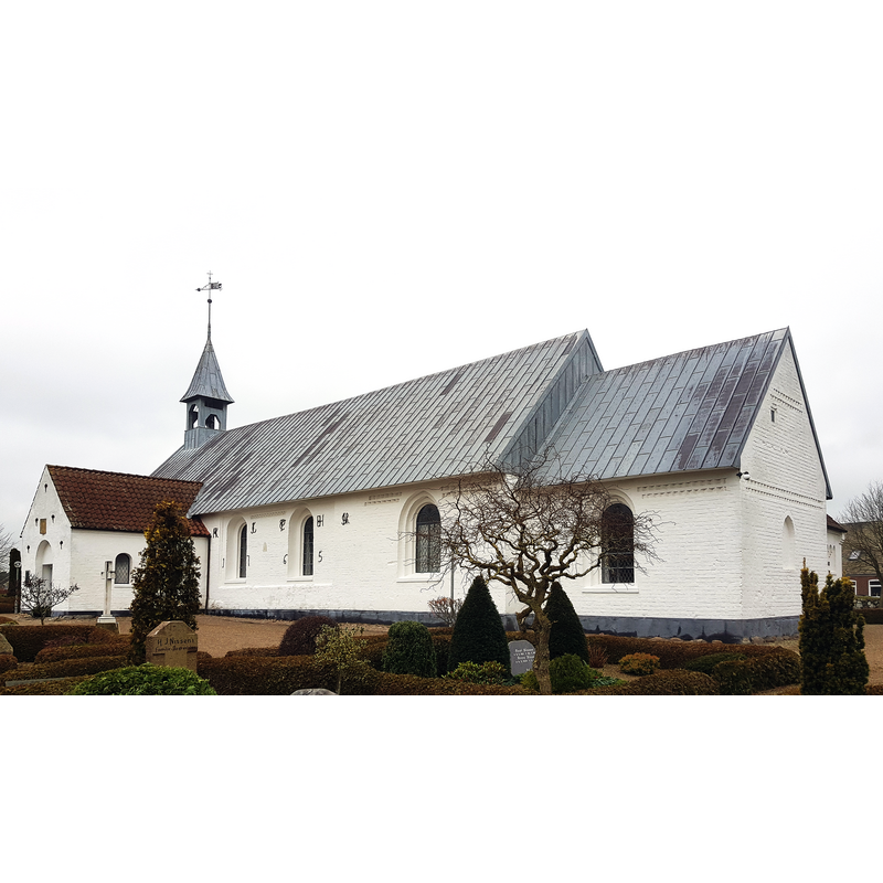 Siyrce caption: "Hammelev Kirke. Haderslev Kommune"