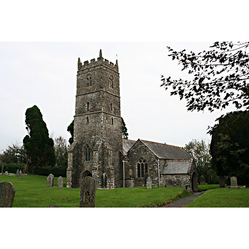 Source caption: "St Samsons Church, South Hill. This church is the main feature of the hamlet of South Hill which also gives its name to the surrounding rural parish. The church was dedicated in 1333 and like most parish churches in Cornwall was restored in the 19th century."