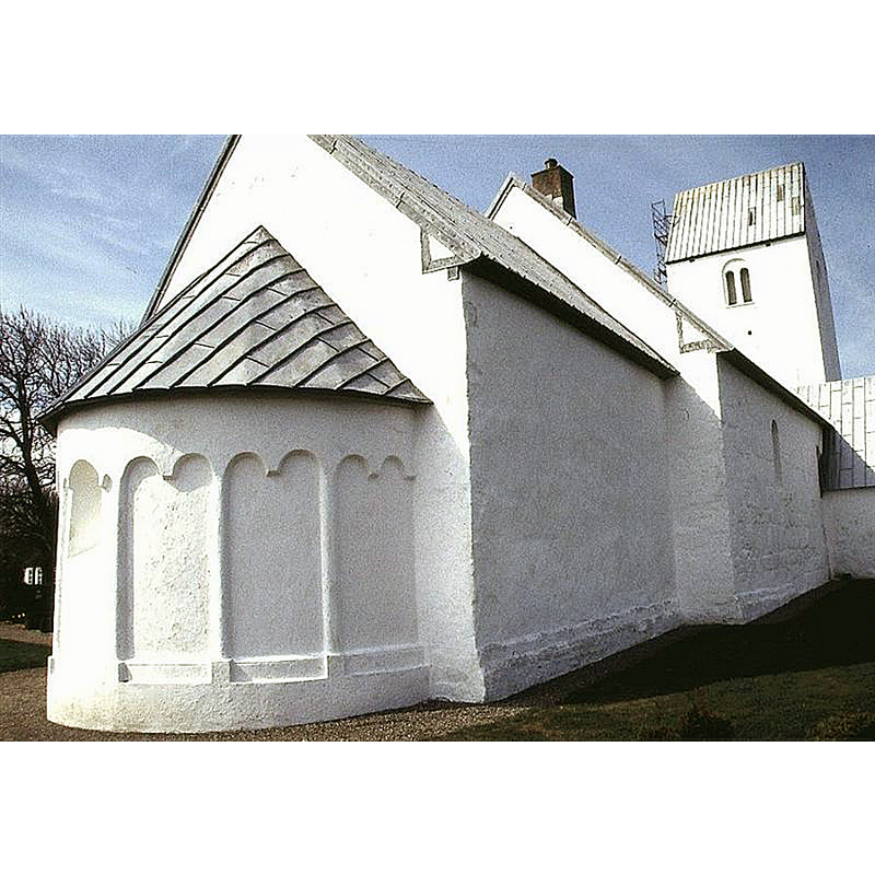 Source caption: " Fur Kirke i Danmark. Kirken set fra nordøst"