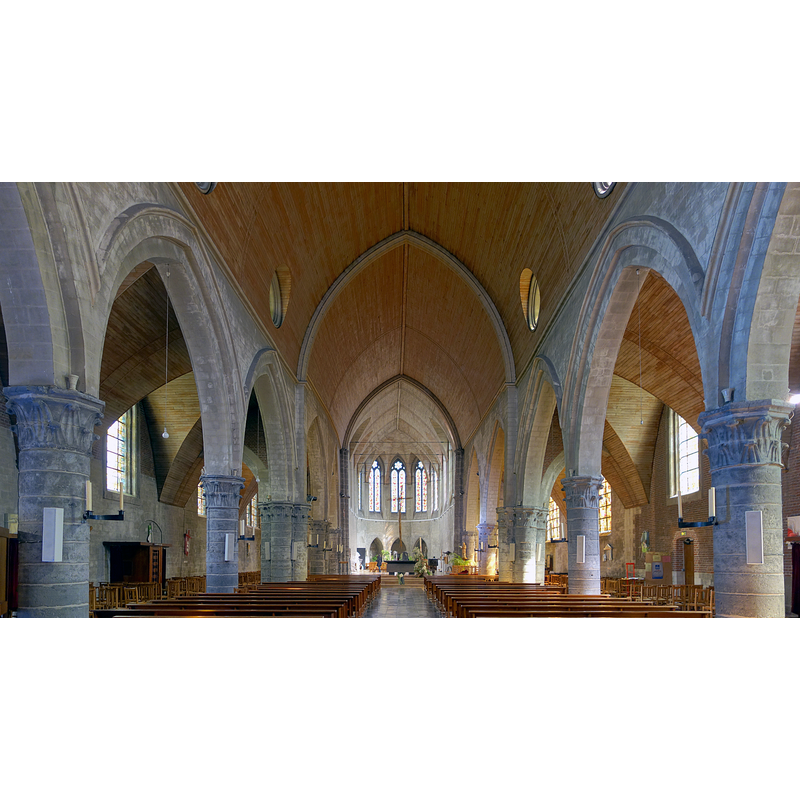 Source caption: "La nef de l'église Saint-Géry à Valenciennes."