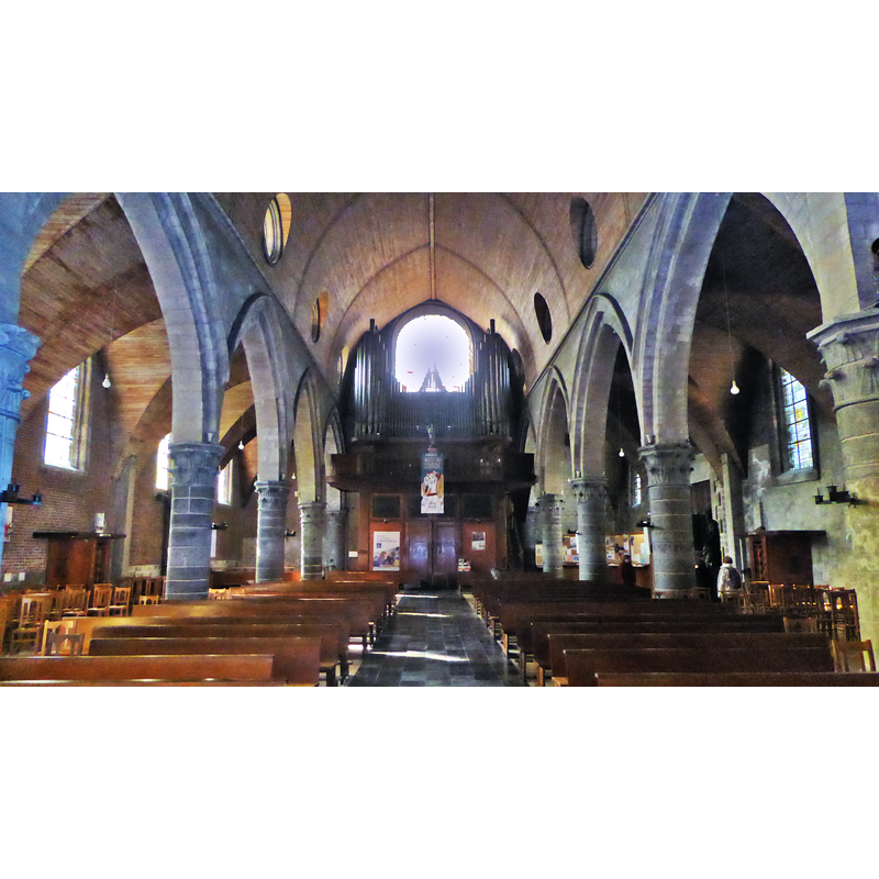 Source caption: "Valenciennes intérieur de l' église Saint Géry"