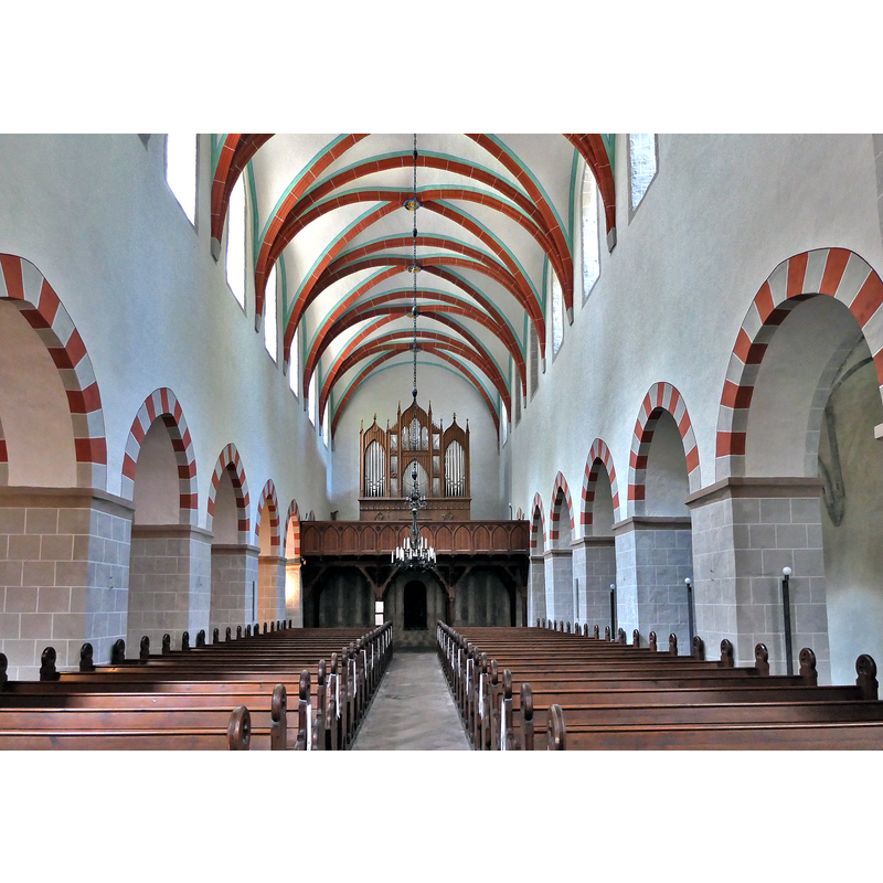 Source caption: "Orgel der Klosterkirche St. Maria (Kloster Zinna), Landkreis Teltow-Fläming, Brandenburg, Deutschland"
