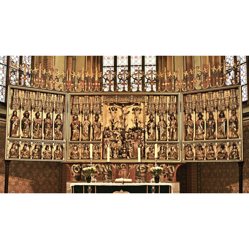 Source caption: "Güstrower Dom-Altar von Hinrik Bornemann"