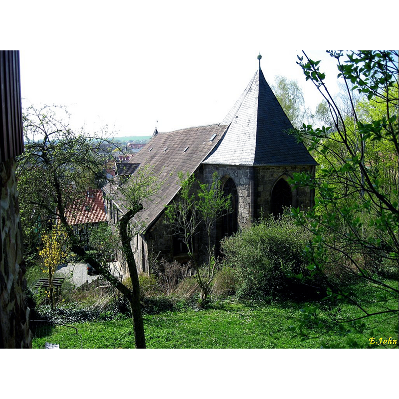 Source caption: "99734 Nordhausen - Altendorfer Kirche - "Beatae Mariae virginis in valle""