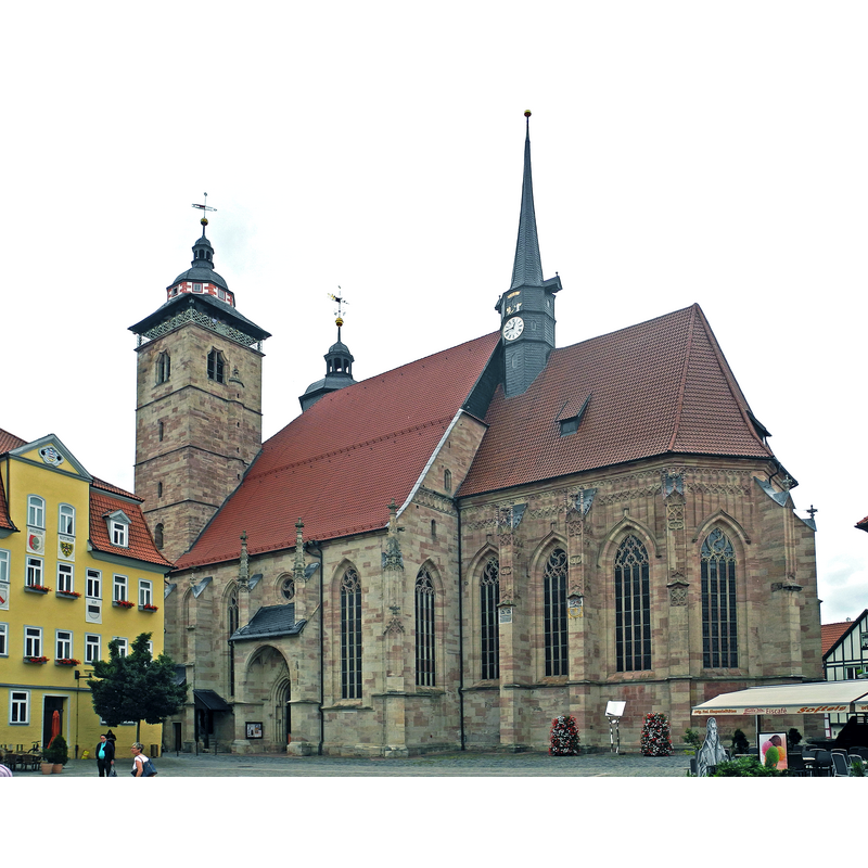 Source caption: "Ev. Stadtkirche St. Georg in Schmalkalden"