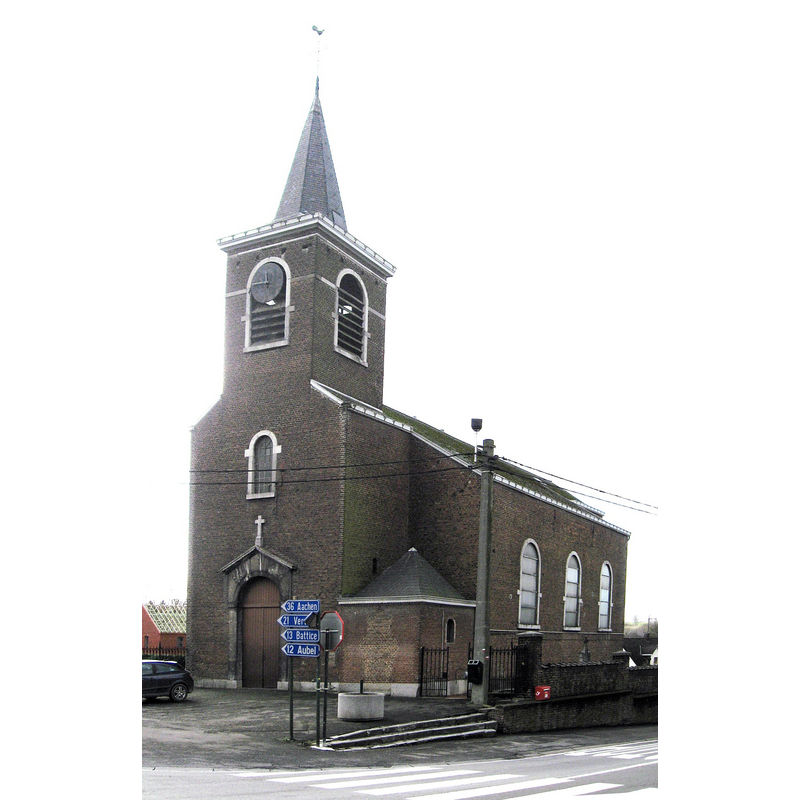 Source caption: "Eglise Saint-Servais à Berneau"
