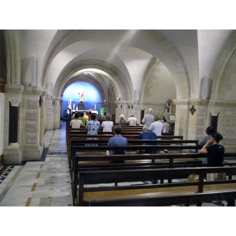Source caption: "Crypt of Basilique Notre-Dame de la Garde"