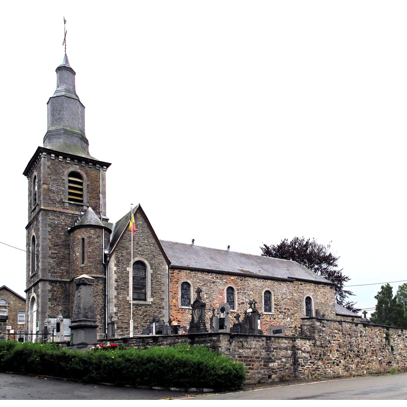 Source caption: "Erneuville, church: église Saint-Pierre"