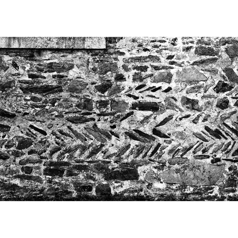 Source caption: "Eglise Saint-Pierre [Erneuville] [...] mur lat. S. de la nef [...] Date: 901 (incertain) - 1000 (incertain)" -- remains of opus spicatum on the south wall