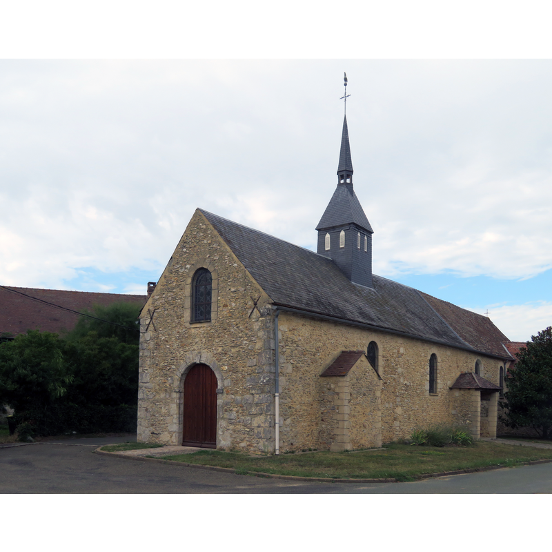 Source caption: "Église de Richarville"