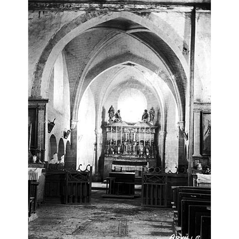 Source caption: "Eglise - Choeur - Arville"