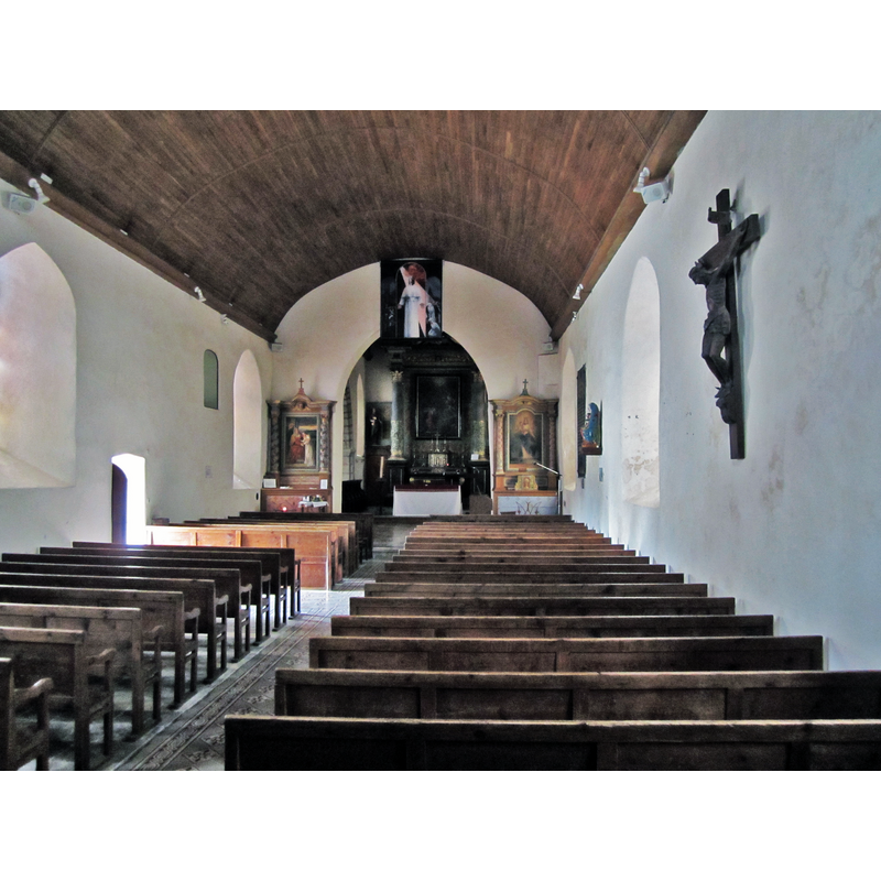 Source caption: "Église Saint-Pierre de Muneville-le-Bingard - Nef"