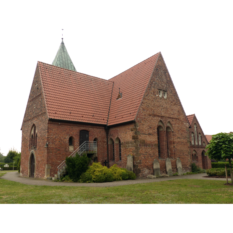 Source caption: "Chor der Andreaskirche in Riede von SO"