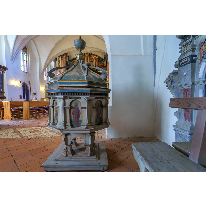 Source caption: "Kirche Basedow, Taufe"