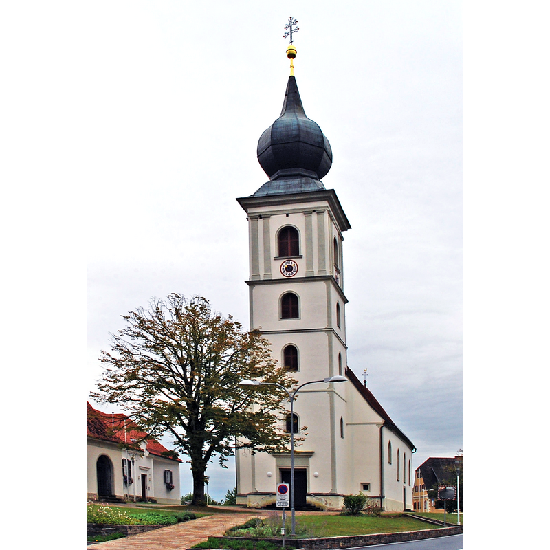 Source caption: "Raum um die Pfarrkirche Sankt Stefan ob Stainz, Steiermark, Österreich "