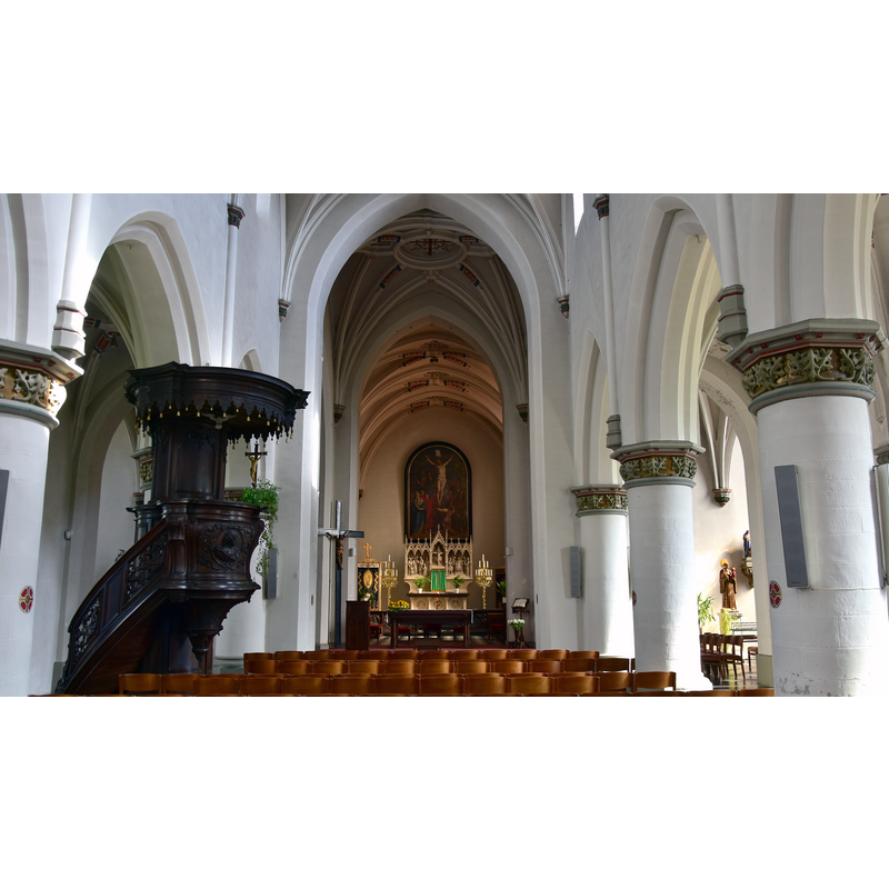 Source caption: "Sint-Kwintenskerk (Sint-Kwintens-Lennik) schip:"