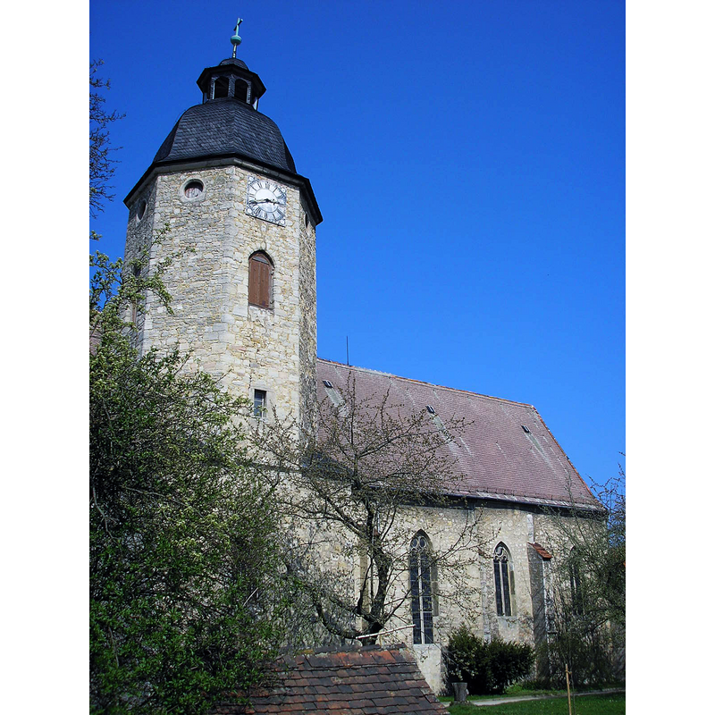 Source caption: "Die Kirche in Frauenprießnitz (Thüringen)."