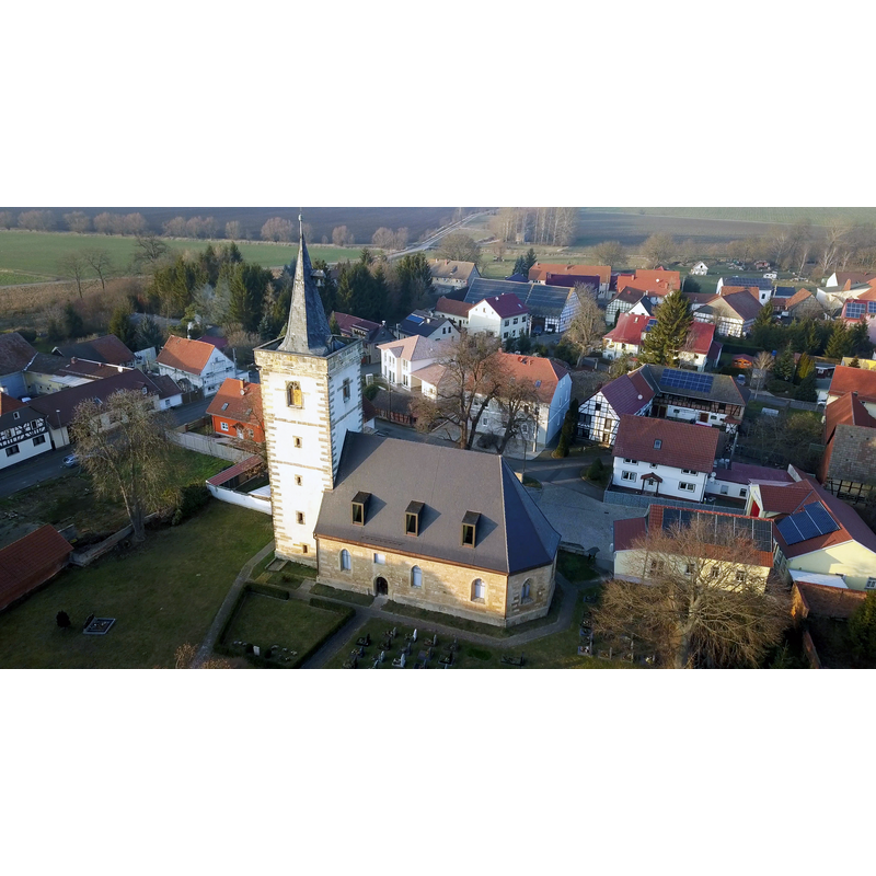 Source caption: "Peter und Paul Kirche Nottleben" -- seen here after the 2019 restoration