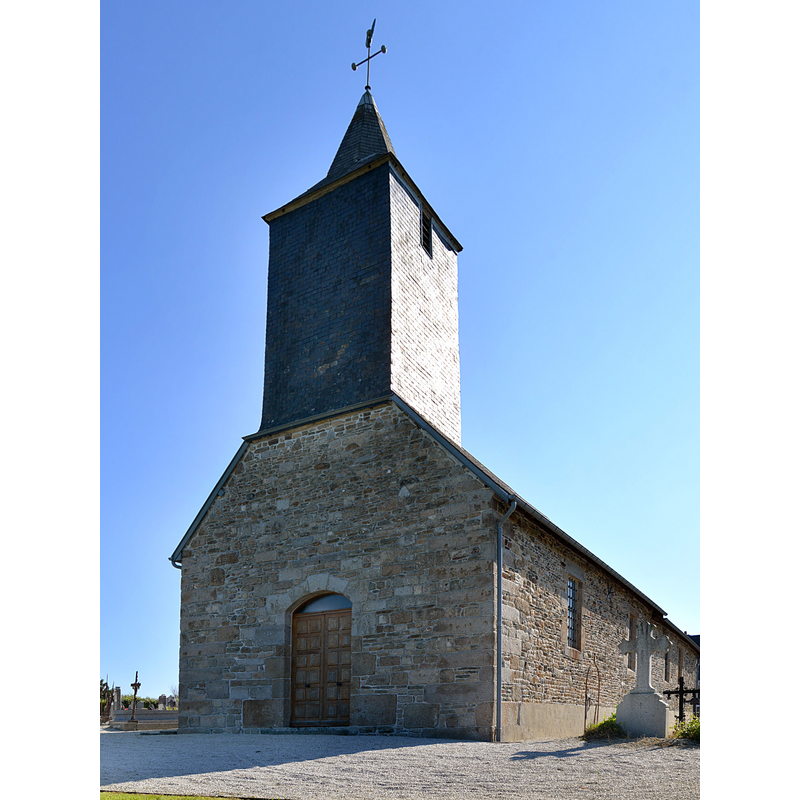 Source caption: "Église Notre-Dame de l'Assomption de Notre-Dame-de-Livoye. Vue ouest"
