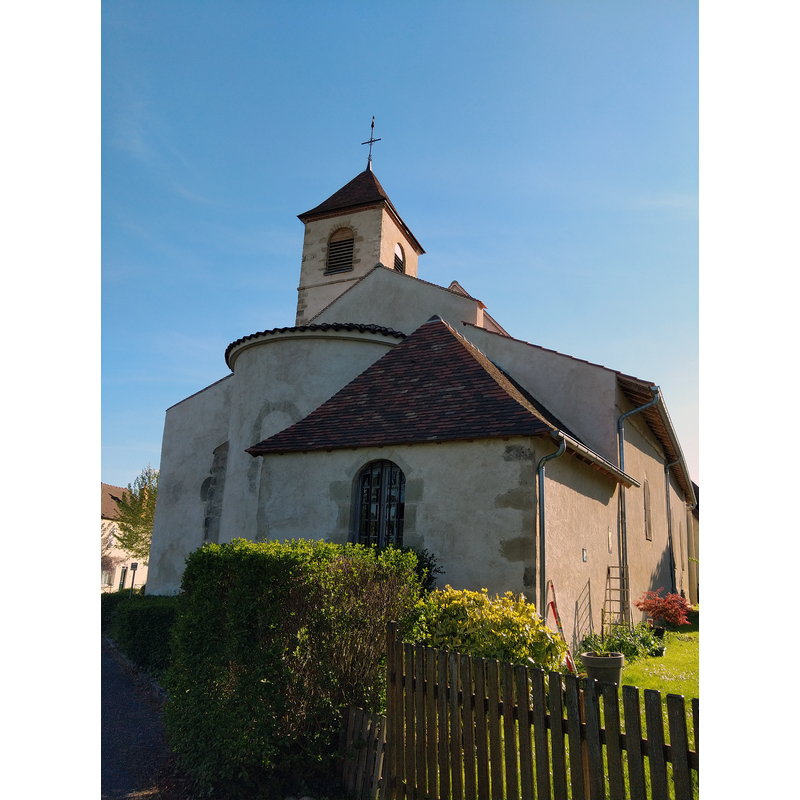 Source caption: "Arrière de l'église Saint Barthélémy de Bresnay"