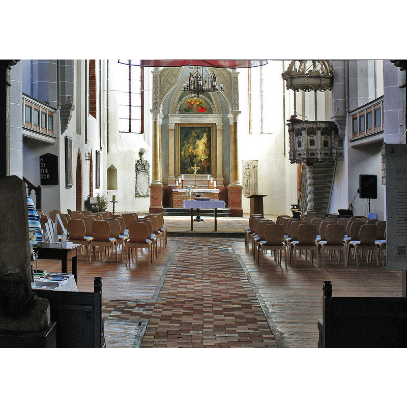 Source caption: "Havelberg, Stadtkirche St. Laurentius, Innenansicht"