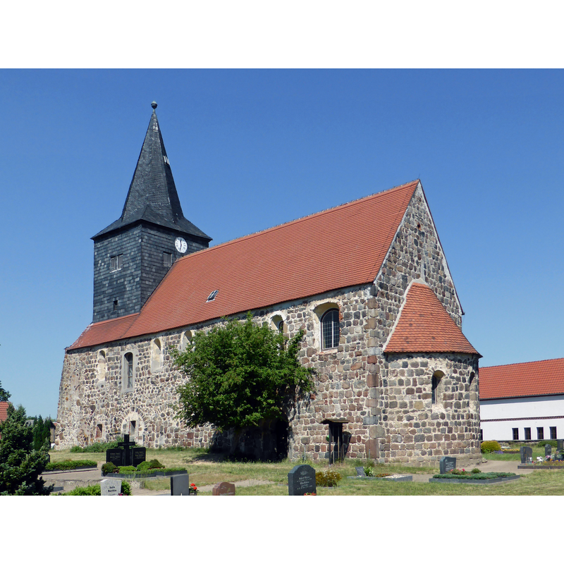 Source caption: "Evangelische Kirche in Jeeben."