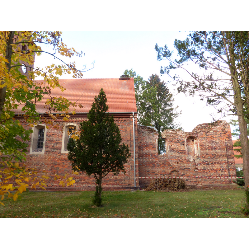 Source caption: "Evangelische Kirche in Klietz"