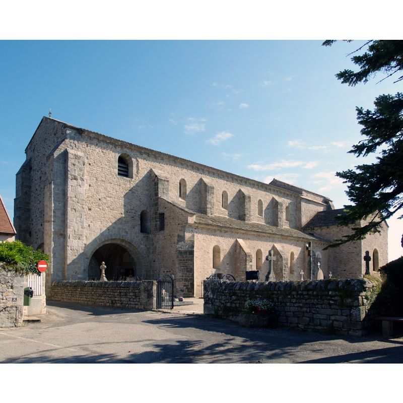 Source caption: "Église Saint-Vincent (XIe - XIIe siècles)"