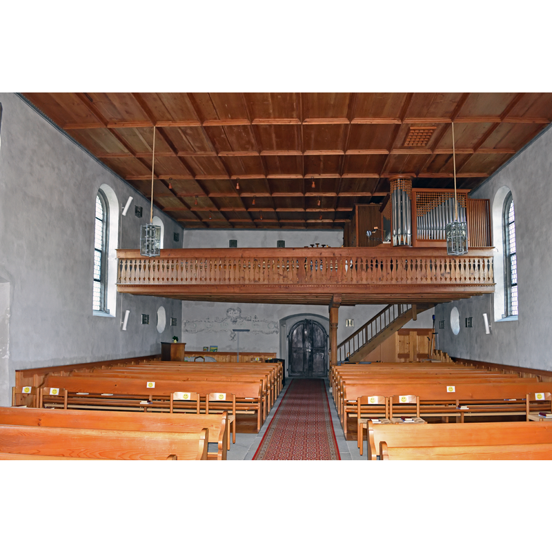 Source caption: "Interior of St. John Church, Stein am Rhein, Schaffhausen, Switzerland"