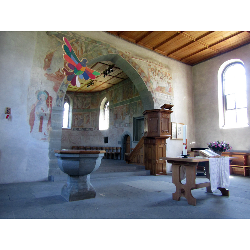in the northeast corner of the nave