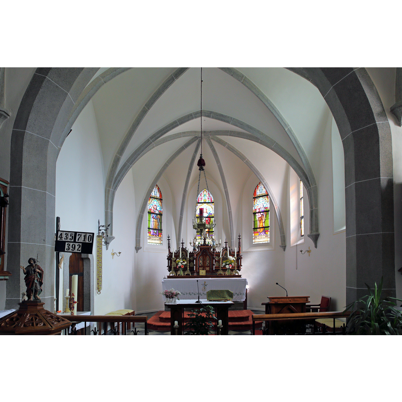 Source caption: "Kath. Pfarrkirche hl. Wenzel und Friedhof in Harmanschlag"