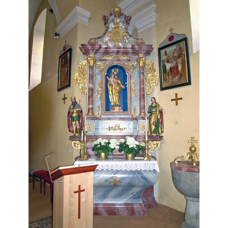 Source caption: "St. Martin - Pfarrkirche hl. Martin" -- in the southeast area of the nave