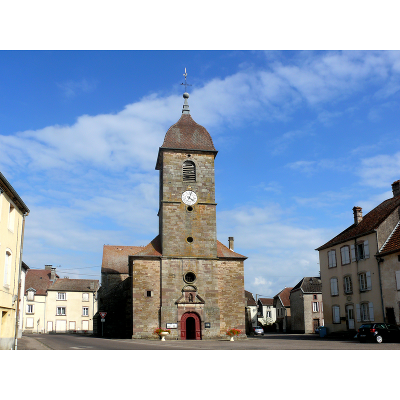 Source caption: "Église Saint-Maurice de Conflans-sur-Lanterne"