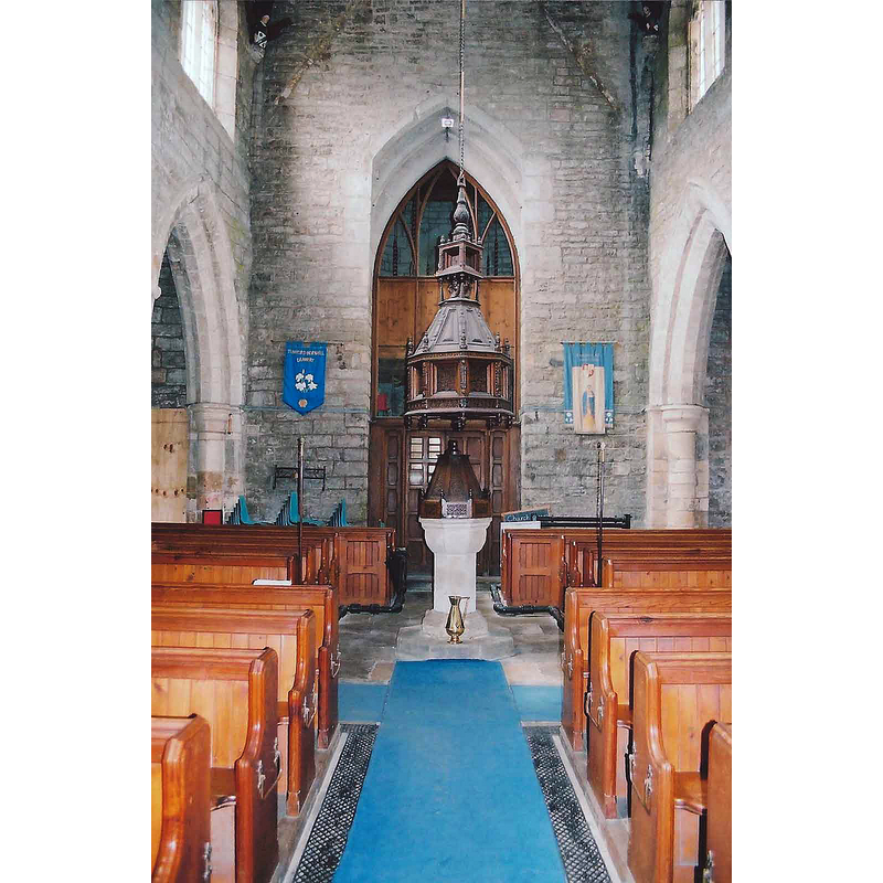 Source caption: "The Font at St. Nicholas, Tuxford"