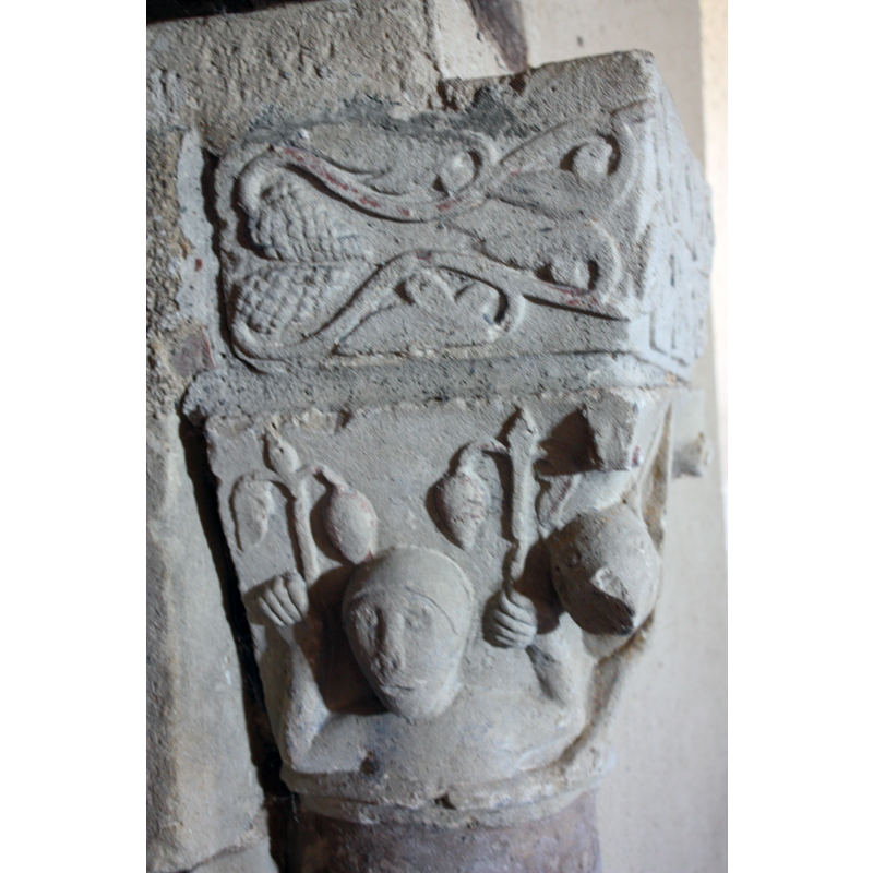 Source caption: "Lème - Eglise Saint-Jacques" -- originally an exterior portal, now installed as the interior portal to the sacristy