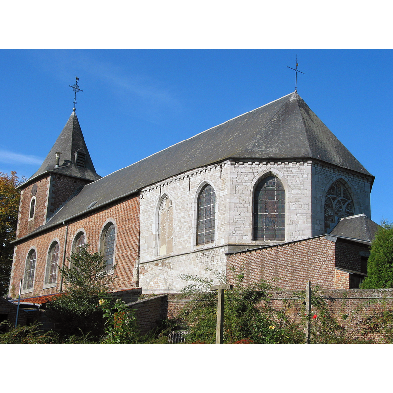 Source caption: "Burdinne (Belgique), église de la Nativité de Notre-Dame."