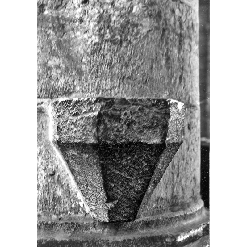 one of three wall mounted stoups in this church [cf. FontNotes]