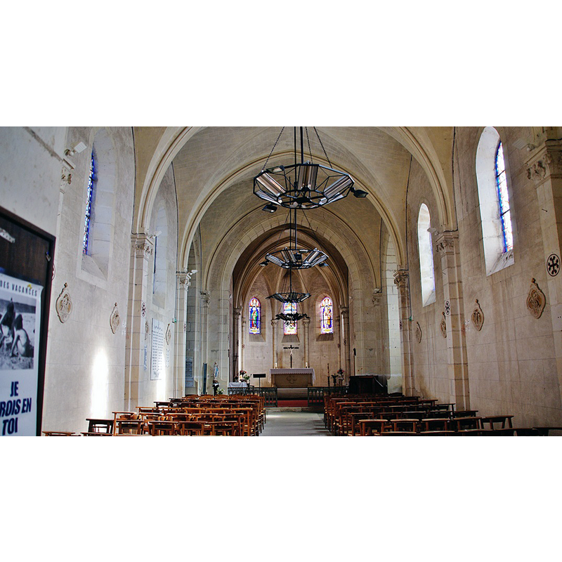 Source caption: "Marseilles les Aubigny. L'église"