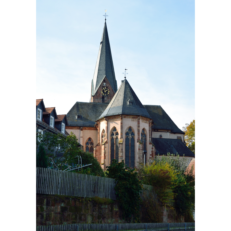 Source caption: "Die Stiftskirche in Wetter (Hessen"
