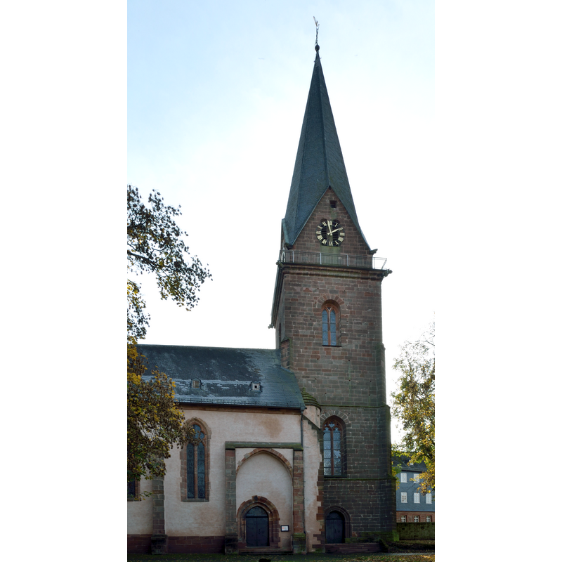 Source caption: "Die Stiftskirche in Wetter (Hessen)"